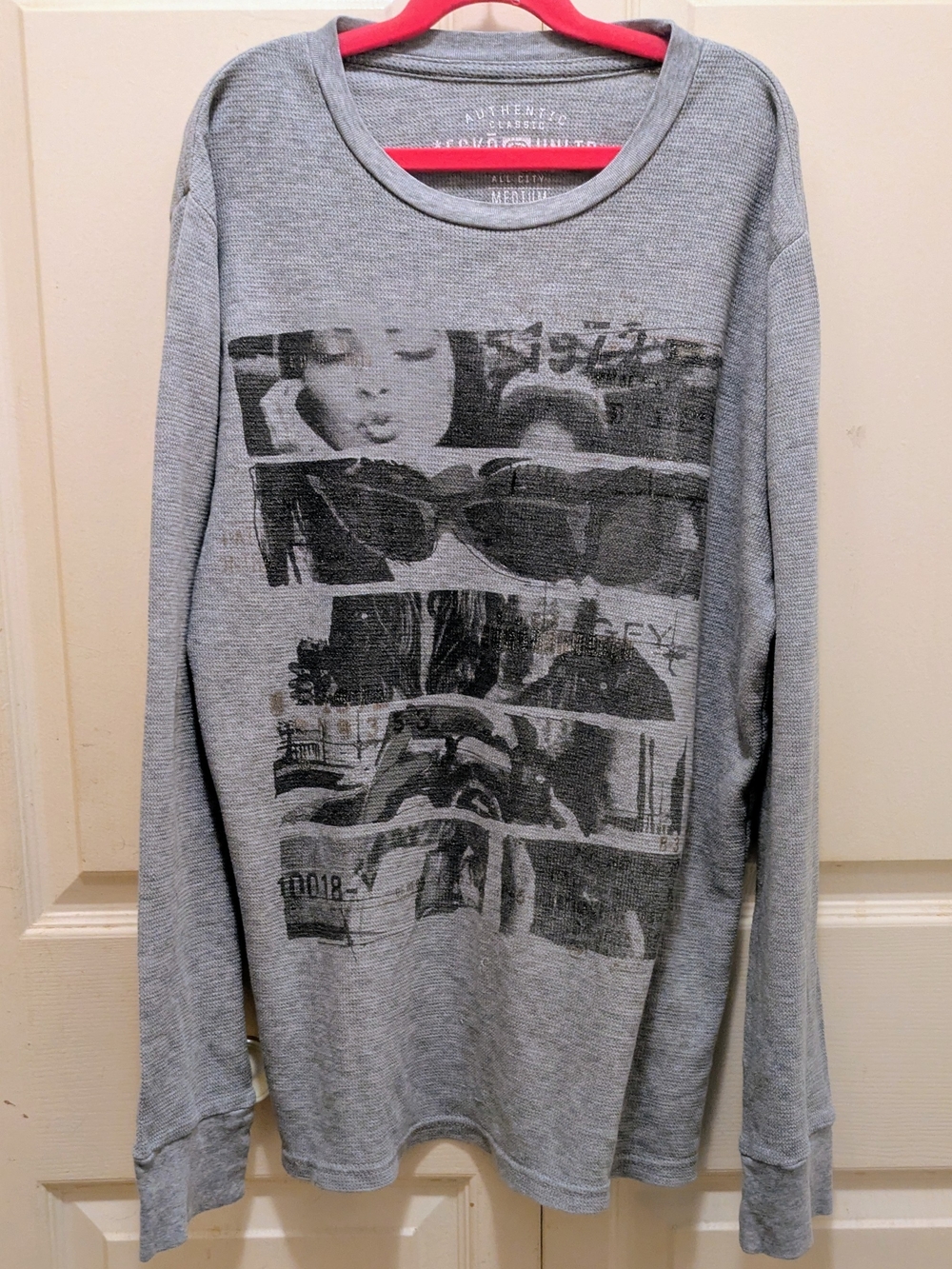 Vintage Ecko UNLTD Thermal Knit Long Sleeve Shirt Size Medium